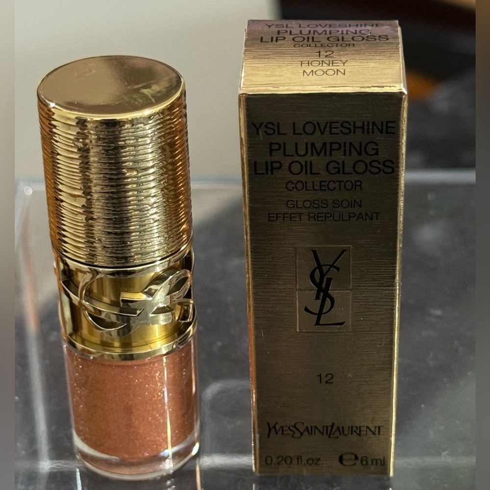 NIB Yves Saint Laurent Plumping Lip Oil Gloss Ltd.Edition Shade Honeymoon
